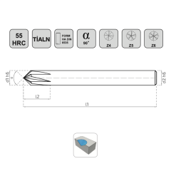 KRAFT Karbür Pah Kırma Frezesi
