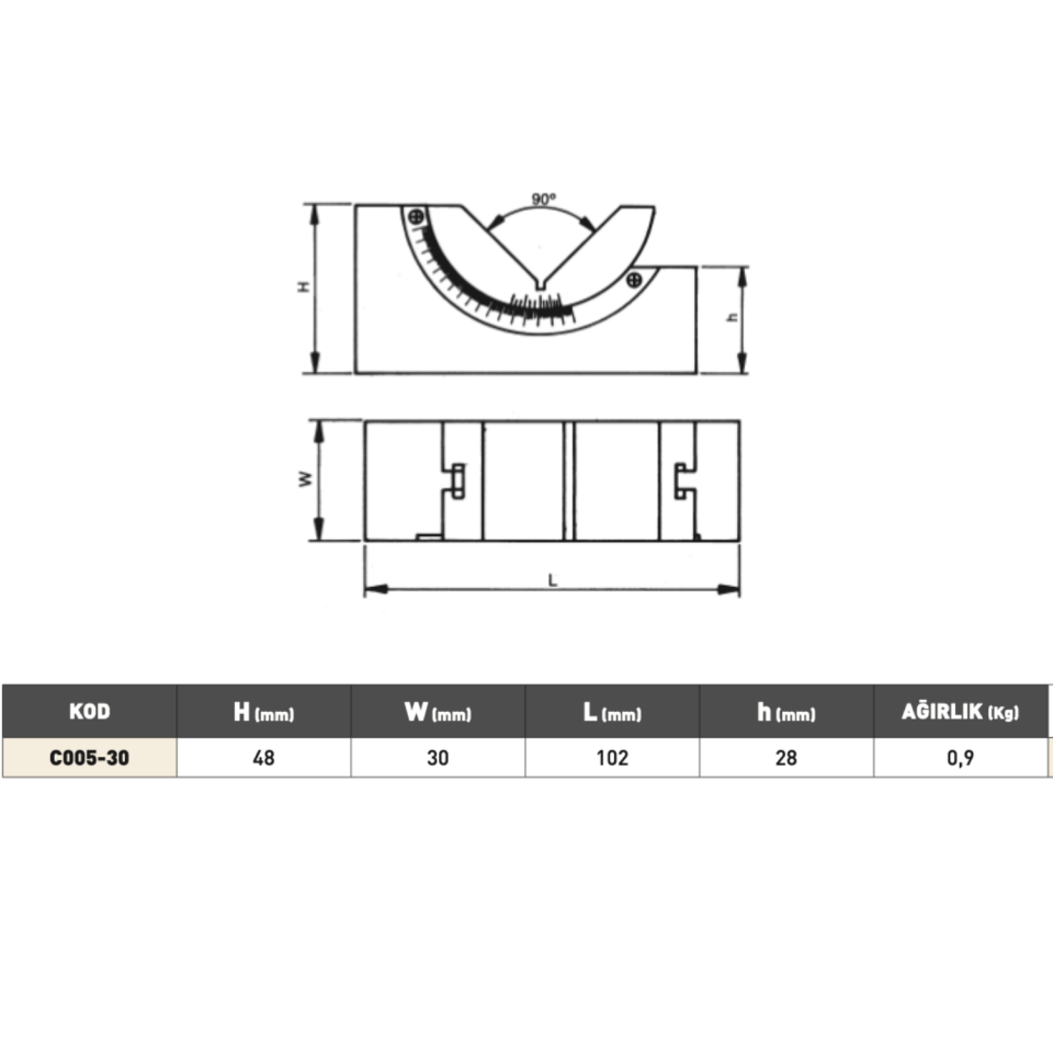 PLD Ayarlanabilir V Yatak