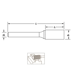 KRAFT SA Sert Metal (Karbür) Kalıpçı Freze
