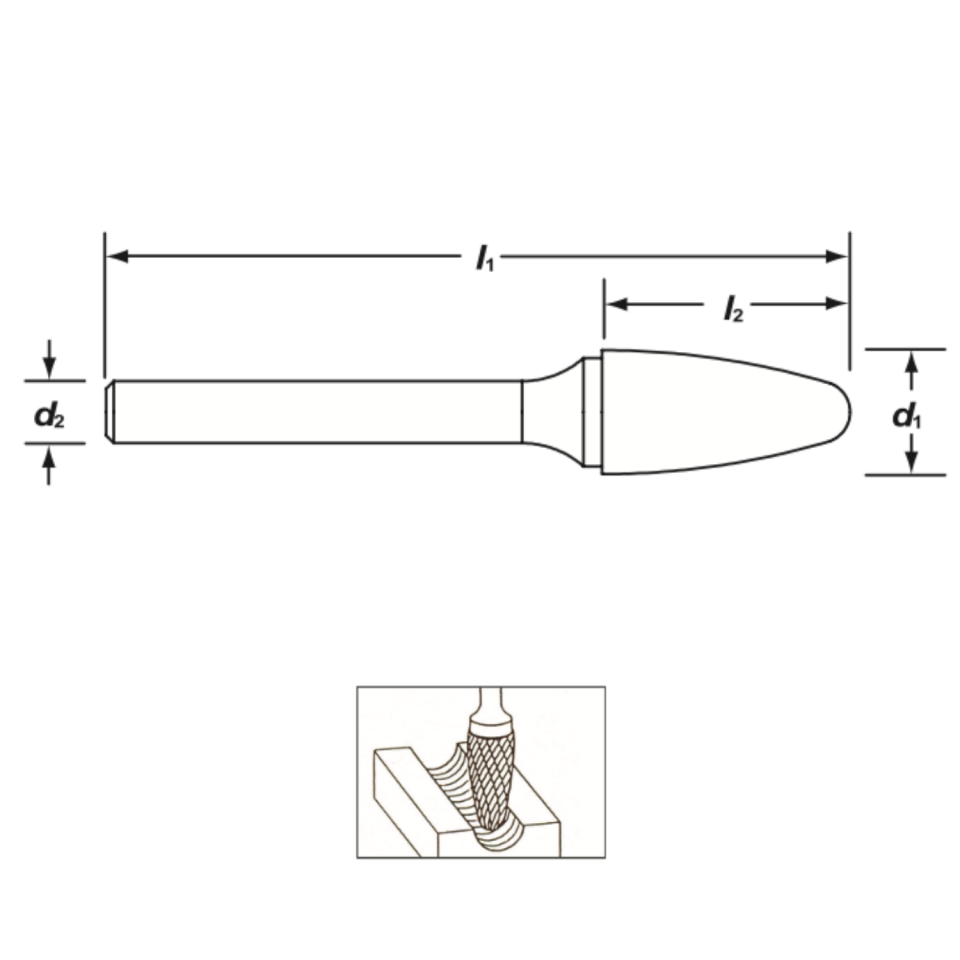 KRAFT SF Sert Metal (Karbür) Kalıpçı Freze