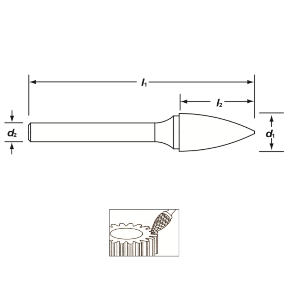 KRAFT SG Sert Metal (Karbür) Kalıpçı Freze