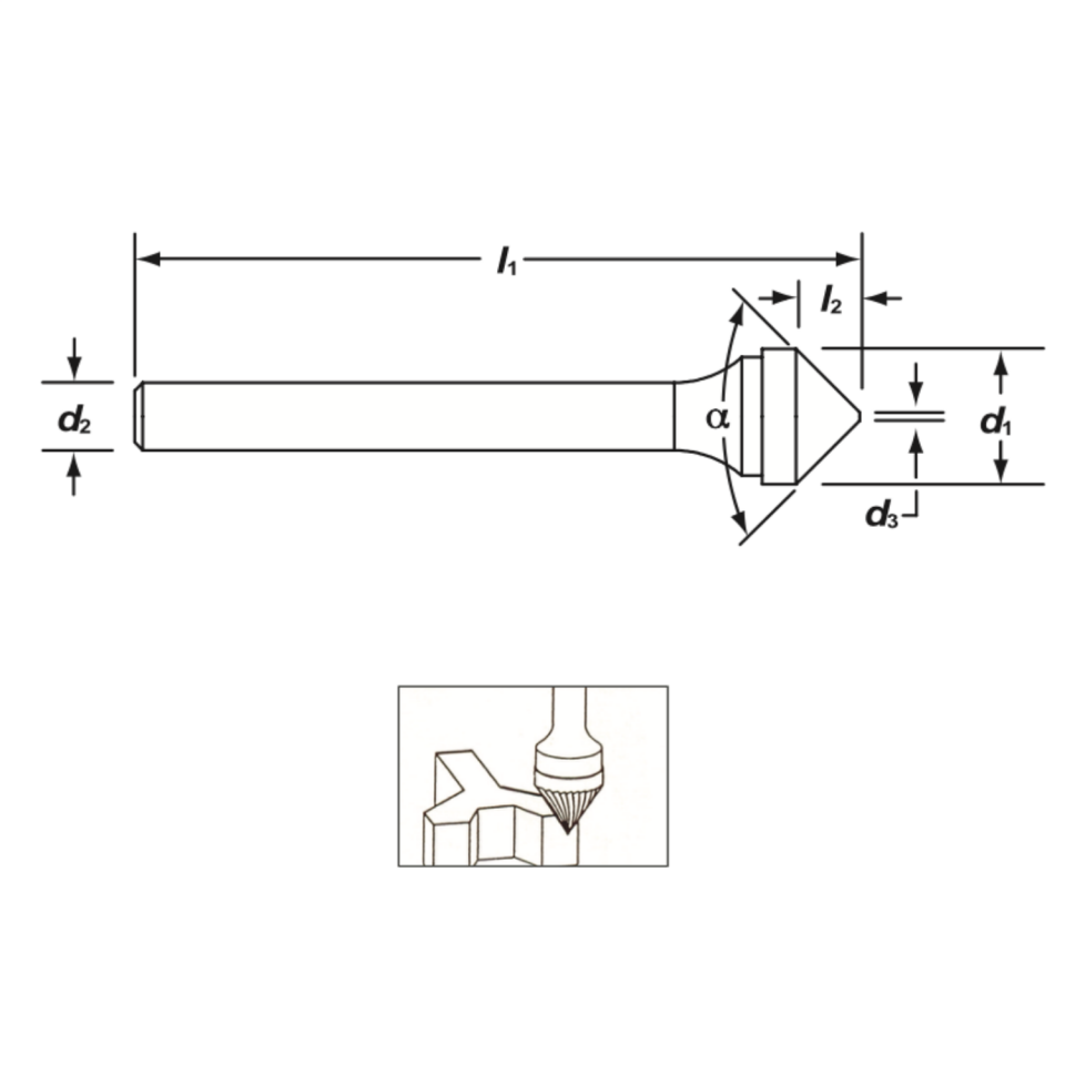 KRAFT SJ Sert Metal (Karbür) Kalıpçı Freze