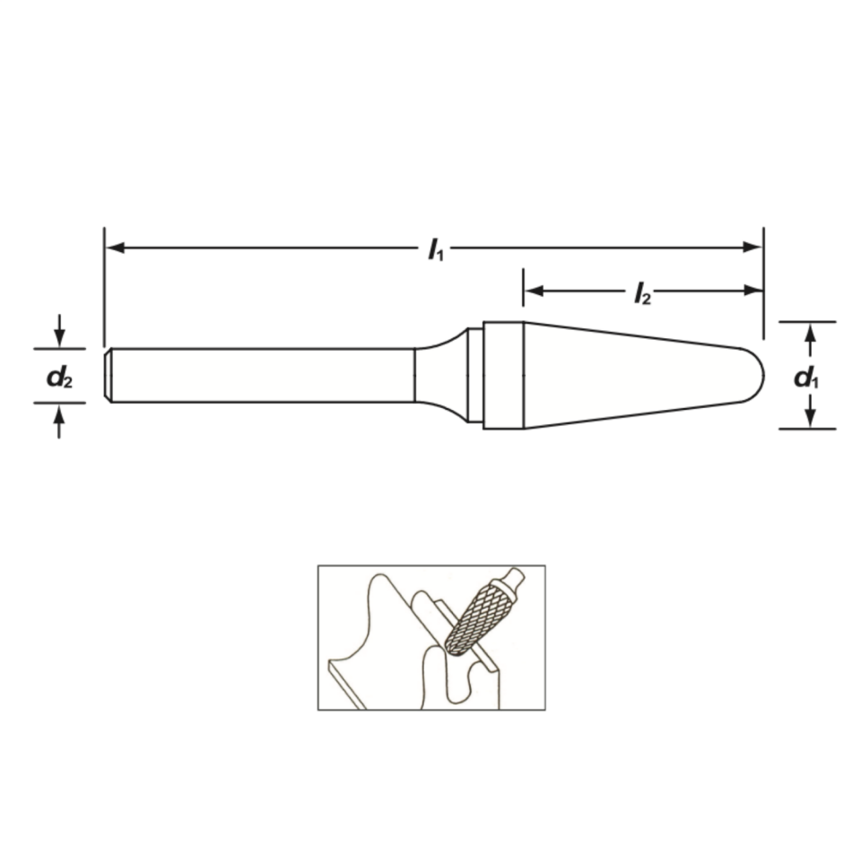 KRAFT SL Sert Metal (Karbür) Kalıpçı Freze