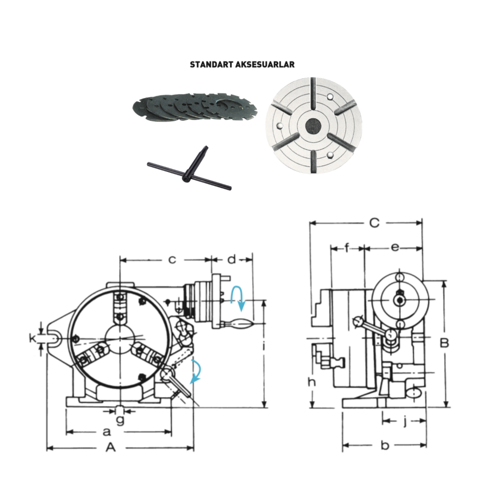 VERTEX Yatay Dikey Süper İndeks Divizör