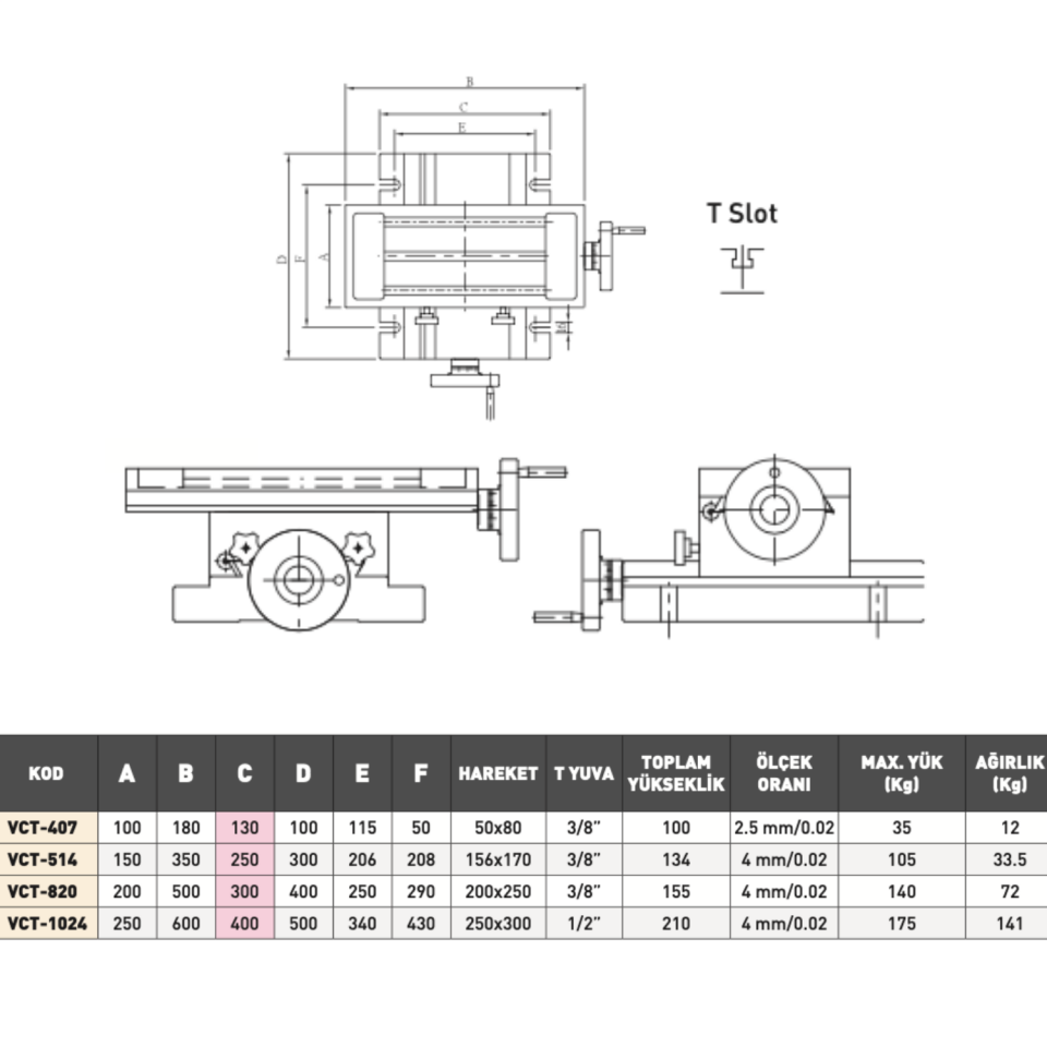 VERTEX Hassas Çapraz Support