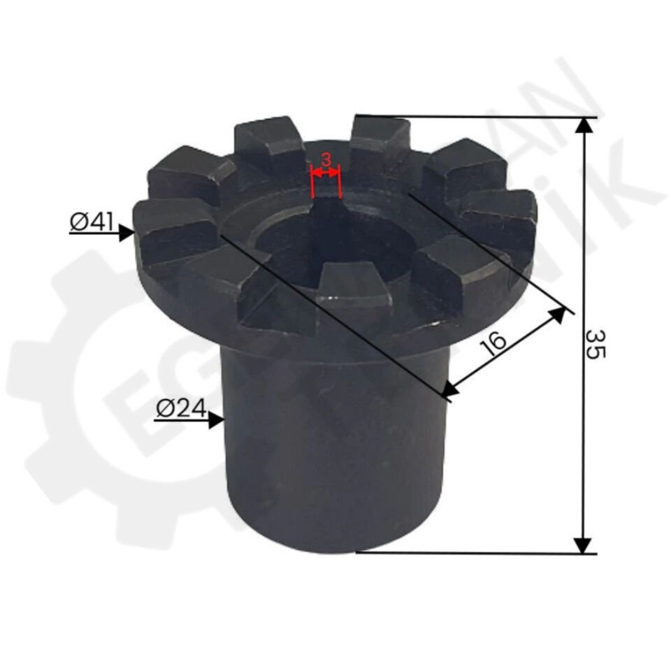 ASLGS Freze Z Eksen Kol Geçme Dişlisi