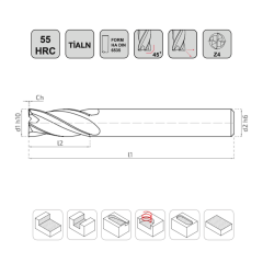 KRAFT Standart Uzun Ecoplus Karbür Parmak Freze