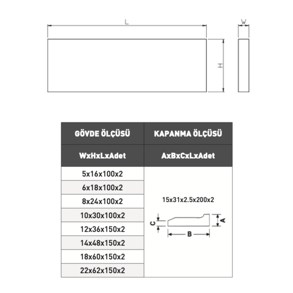 VERTEX Paralel Set 9 Çift VP-100