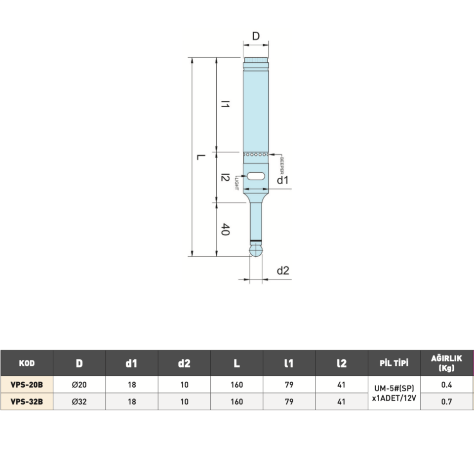 VERTEX Işıklı Sesli Prop