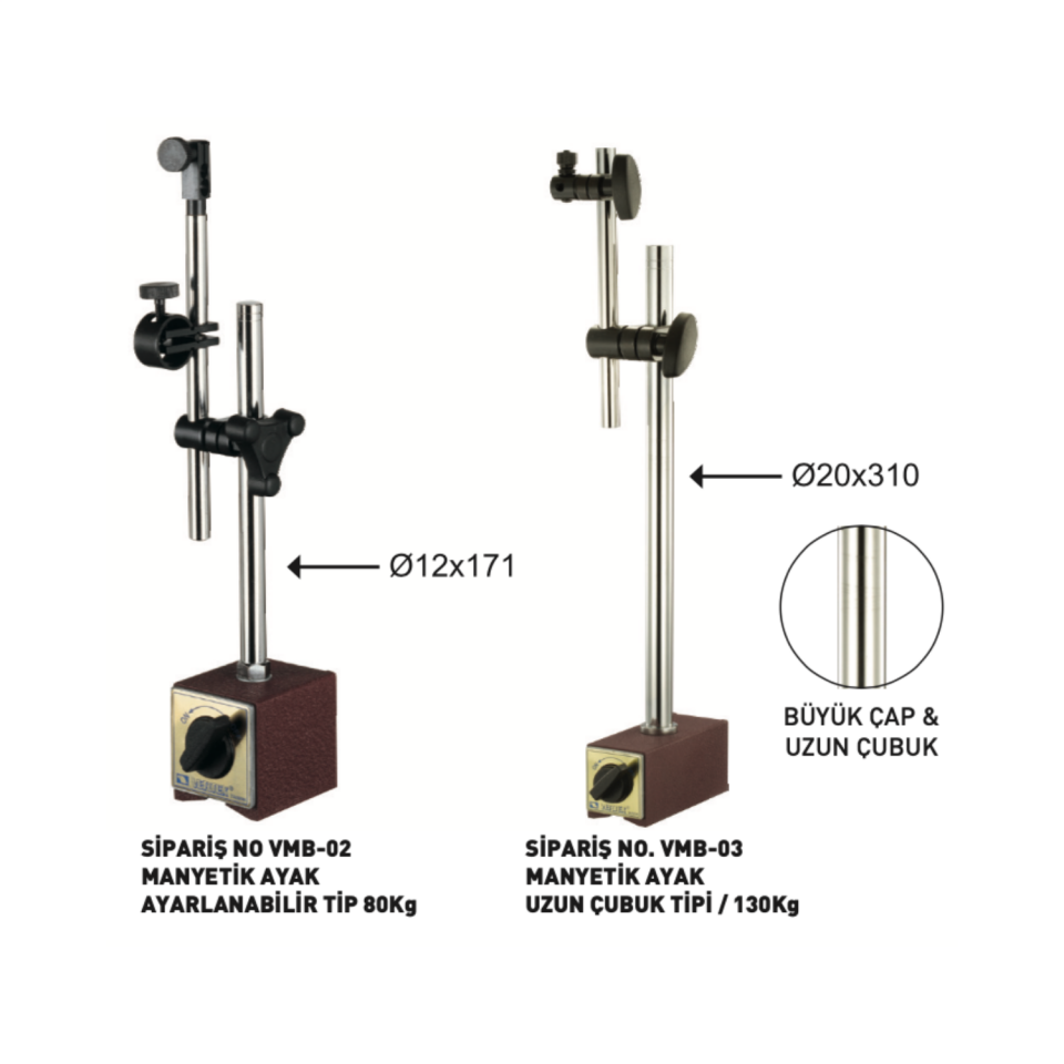 VERTEX Manyetik Ayaklar