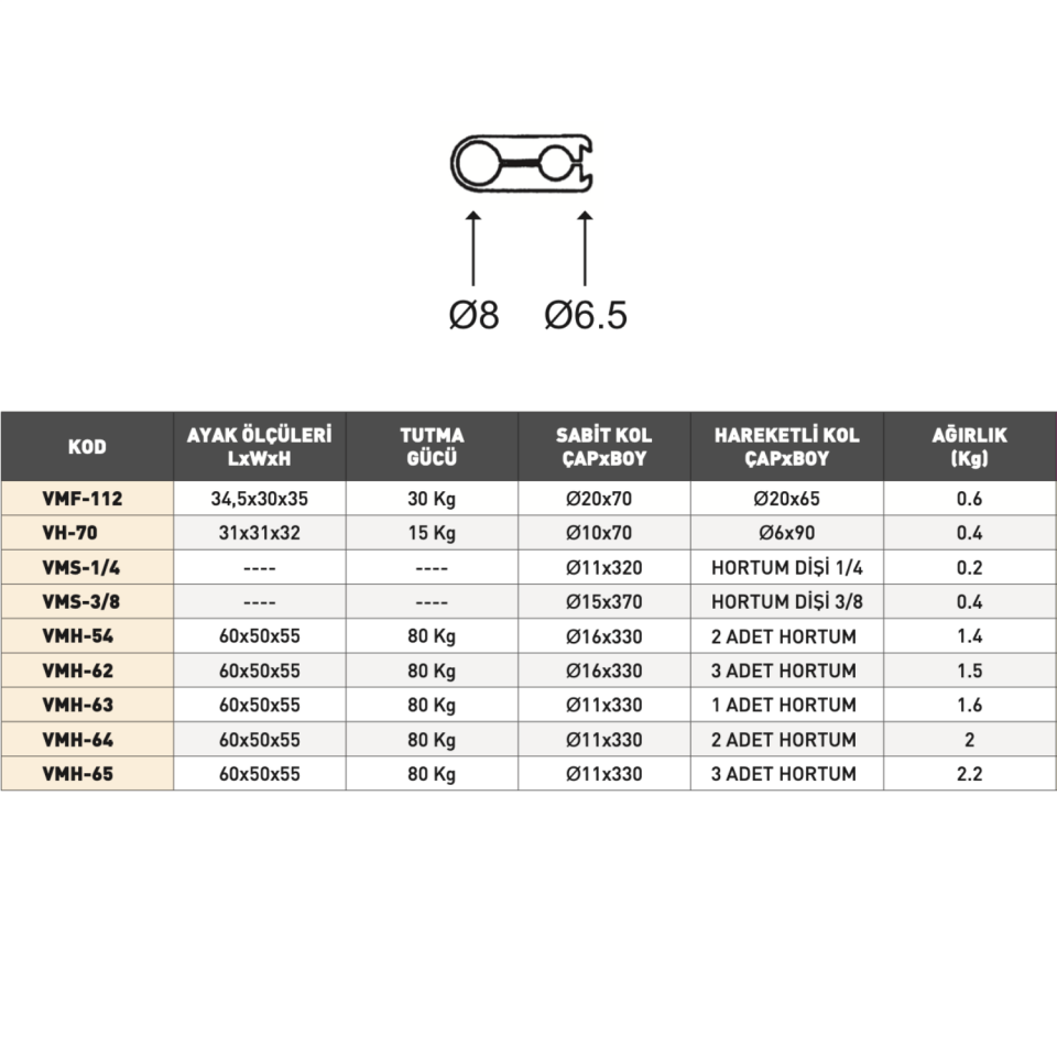VERTEX Universal Manyetik Ayak