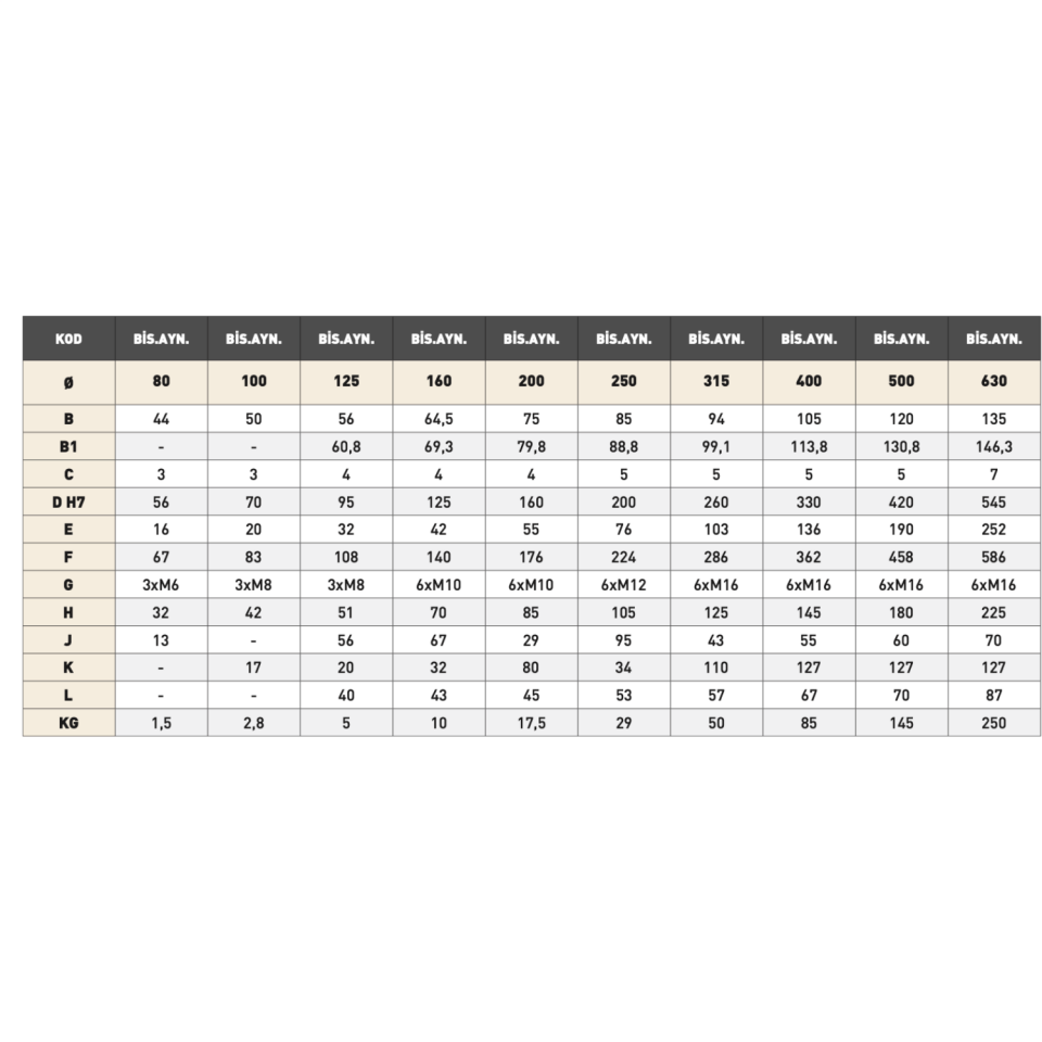 BISON 3 Ayaklı Döküm Gövdeli Torna Ayna