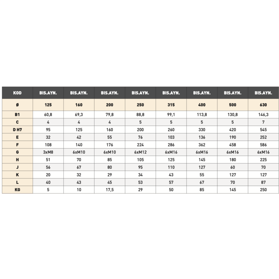 BISON 4 Ayaklı Döküm Gövdeli Torna Ayna