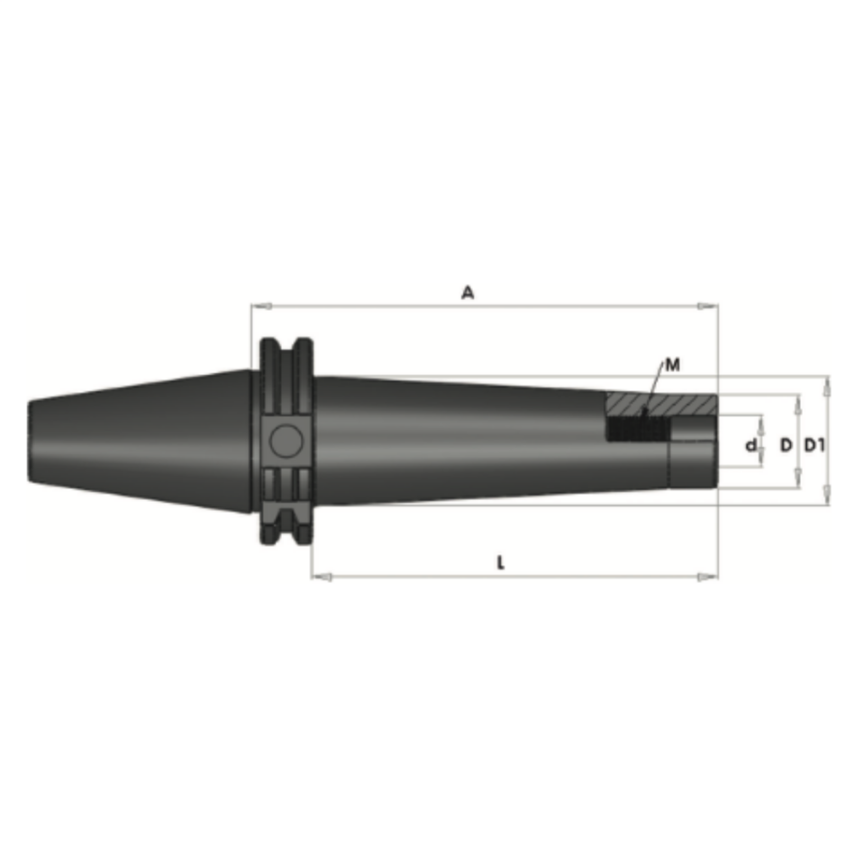 KRAFT SK Vidalı Takım Tutucu (BT40)