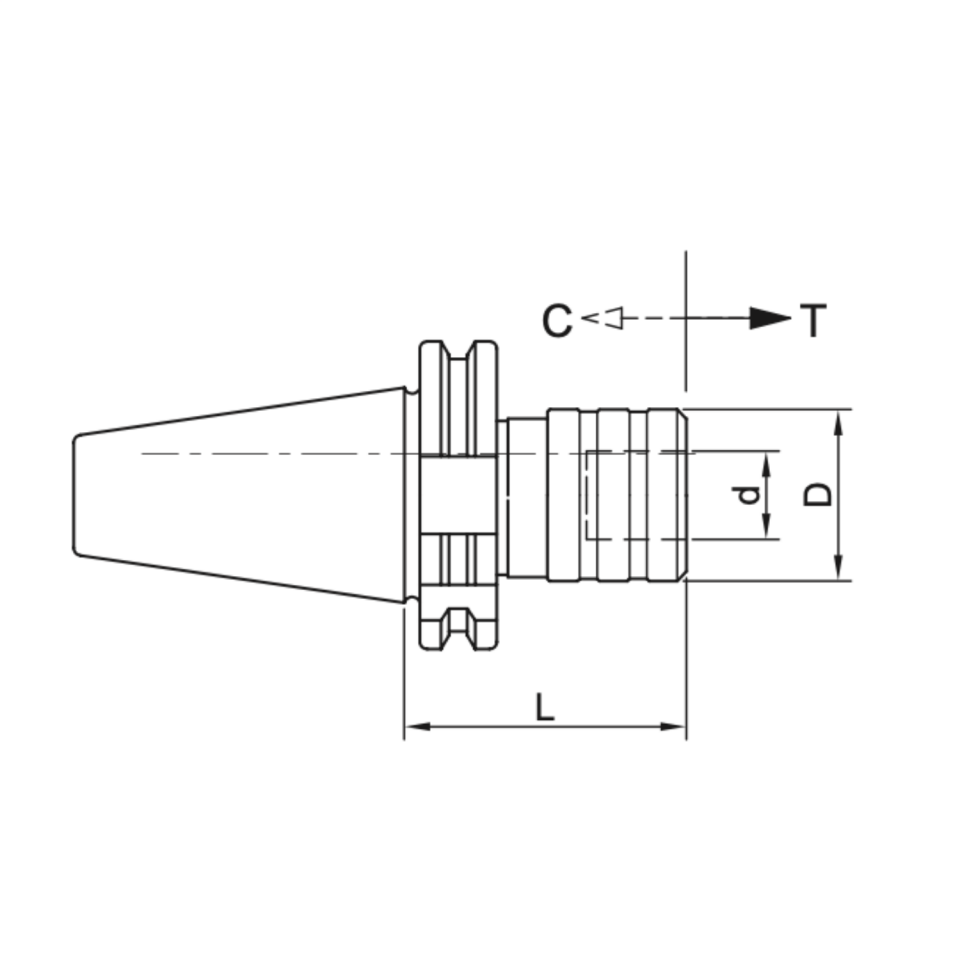 KRAFT SK40 Kılavuz Çekme Başlığı Giriş Çıkış Kompanzeli