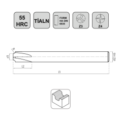KRAFT Karbür Köşe Yuvarlama Frezesi